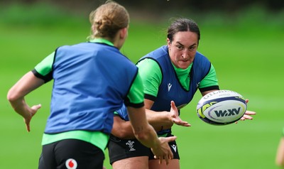230926 Wales Women Rugby Training Session - Courtney Keight during a training session ahead of the WXV match against the USA