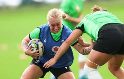 230926 Wales Women Rugby Training Session - Nikita Prothero during a training session ahead of the WXV match against the USA