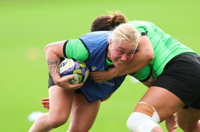 230926 Wales Women Rugby Training Session - Nikita Prothero during a training session ahead of the WXV match against the USA