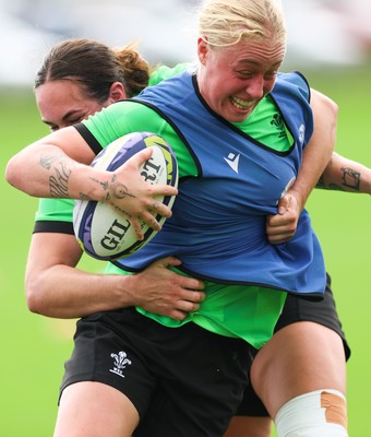 230926 Wales Women Rugby Training Session - Nikita Prothero during a training session ahead of the WXV match against the USA
