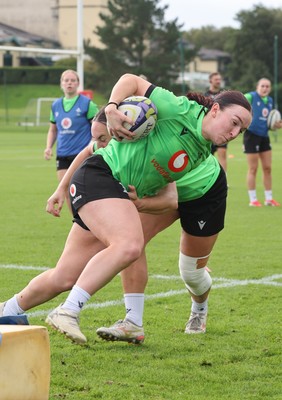 230926 Wales Women Rugby Training Session - Sian Jones during a training session ahead of the WXV match against the USA