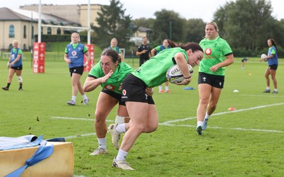 230926 Wales Women Rugby Training Session - Sian Jones during a training session ahead of the WXV match against the USA