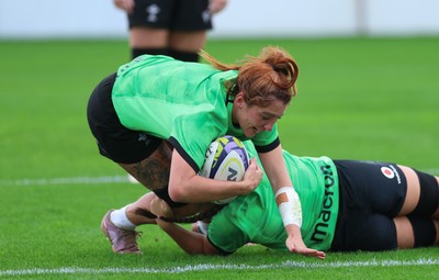 230926 Wales Women Rugby Training Session - Georgia Evans during a training session ahead of the WXV match against the USA