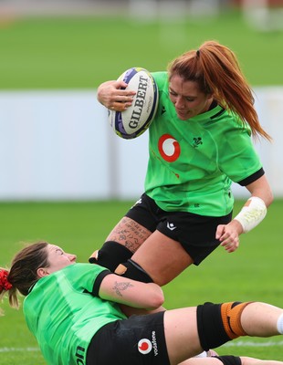 230926 Wales Women Rugby Training Session - Georgia Evans during a training session ahead of the WXV match against the USA