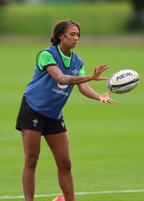 230926 Wales Women Rugby Training Session - Nia Fajeyisan during a training session ahead of the WXV match against the USA