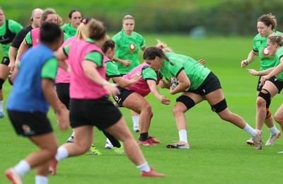230926 Wales Women Rugby Training Session - Jorja Aiono during a training session ahead of the WXV match against the USA