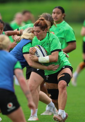 230926 Wales Women Rugby Training Session - Georgia Evans during a training session ahead of the WXV match against the USA