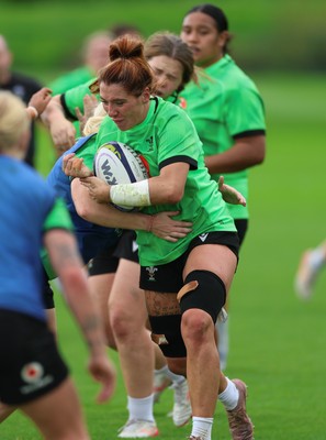 230926 Wales Women Rugby Training Session - Georgia Evans during a training session ahead of the WXV match against the USA