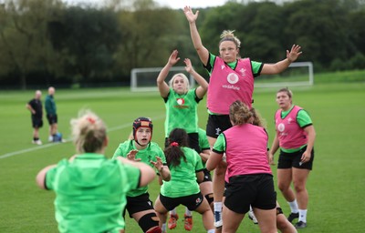 230926 Wales Women Rugby Training Session - Alisha Joyce during a training session ahead of the WXV match against the USA