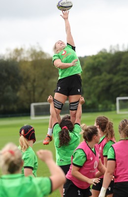 230926 Wales Women Rugby Training Session - Alex Callender during a training session ahead of the WXV match against the USA