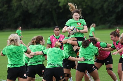 230926 Wales Women Rugby Training Session - Gwen Crabb during a training session ahead of the WXV match against the USA