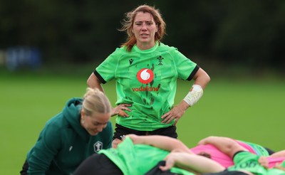 230926 Wales Women Rugby Training Session - Georgia Evans during a training session ahead of the WXV match against the USA