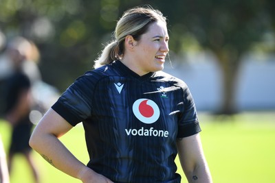 240725 - Wales Women Rugby Training at The Southport School, Southport - Gwen Crabb during a Wales Womens Rugby training session ahead of their first tour match against Australia