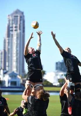 240725 - Wales Women Rugby Training at The Southport School, Southport - Abbie Fleming during a Wales Womens Rugby training session ahead of their first tour match against Australia