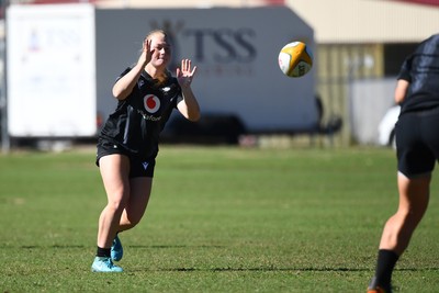 240725 - Wales Women Rugby Training at The Southport School, Southport - Seren Lockwood during a Wales Womens Rugby training session ahead of their first tour match against Australia