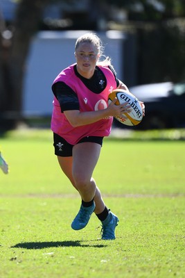 240725 - Wales Women Rugby Training at The Southport School, Southport - Seren Lockwood during a Wales Womens Rugby training session ahead of their first tour match against Australia