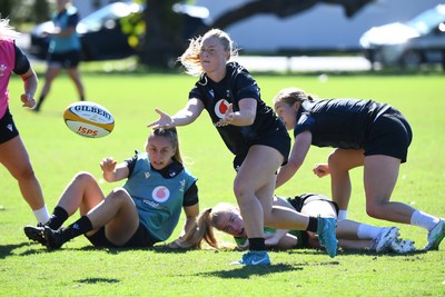 240725 - Wales Women Rugby Training at The Southport School, Southport - Seren Lockwood during a Wales Womens Rugby training session ahead of their first tour match against Australia