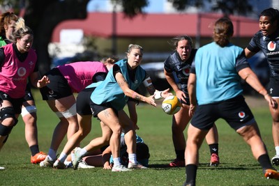 240725 - Wales Women Rugby Training at The Southport School, Southport - Keira Bevan during a Wales Womens Rugby training session ahead of their first tour match against Australia