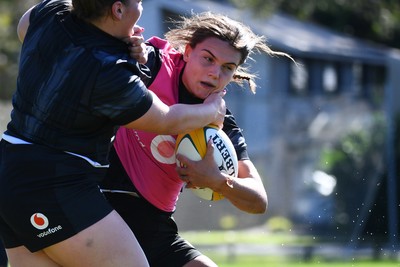 240725 - Wales Women Rugby Training at The Southport School, Southport - Bryonie King during a Wales Womens Rugby training session ahead of their first tour match against Australia