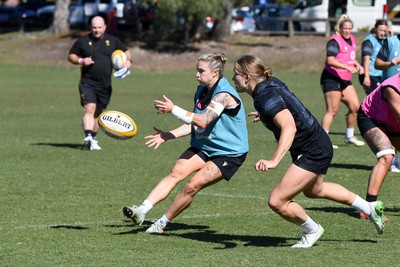 240725 - Wales Women Rugby Training at The Southport School, Southport - Keira Bevan during a Wales Womens Rugby training session ahead of their first tour match against Australia
