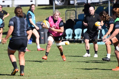 240725 - Wales Women Rugby Training at The Southport School, Southport - Alex Callender during a Wales Womens Rugby training session ahead of their first tour match against Australia