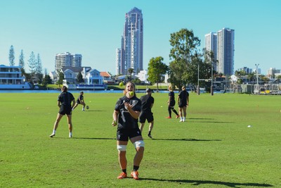 240725 - Wales Women Rugby Training at The Southport School, Southport - Kate Williams during the Wales Womens Rugby training session at The Southport School ahead of their first tour match against Australia