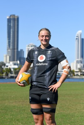 240725 - Wales Women Rugby Training at The Southport School, Southport - Tilly Vucaj during the Wales Womens Rugby training session at The Southport School ahead of their first tour match against Australia