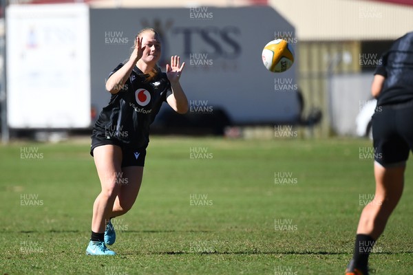 240725 - Wales Women Rugby Training at The Southport School, Southport - Seren Lockwood during a Wales Womens Rugby training session ahead of their first tour match against Australia