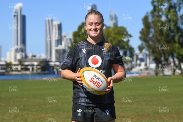 240725 - Wales Women Rugby Training at The Southport School, Southport - Seren Lockwood during the Wales Womens Rugby training session at The Southport School ahead of their first tour match against Australia