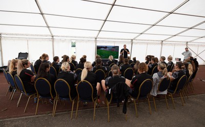 240823 - Wales Women Training session - Team meeting ahead of the training session