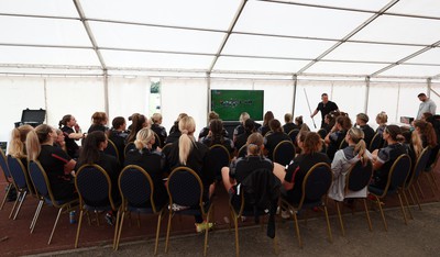 240823 - Wales Women Training session - Team meeting ahead of the training session