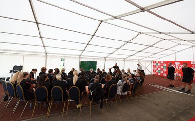 240823 - Wales Women Training session - Team meeting ahead of the training session