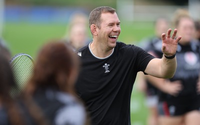 240823 - Wales Women Training session - Ioan Cunningham during training session