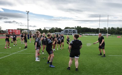 240823 - Wales Women Training session - The Wales Women’s team warm up during training session