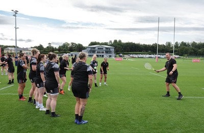 240823 - Wales Women Training session - The Wales Women’s team warm up during training session