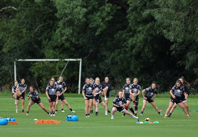 240823 - Wales Women Training session - The team go through conditioning session during training session