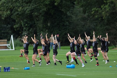 240823 - Wales Women Training session - The team go through conditioning session during training session