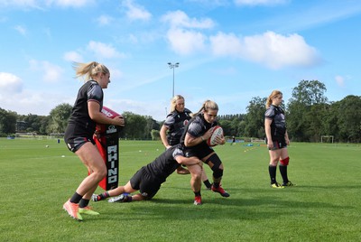 240823 - Wales Women Training session - The Wales Women’s team during training session