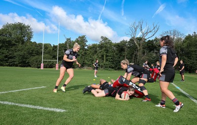 240823 - Wales Women Training session - The Wales Women’s team during training session