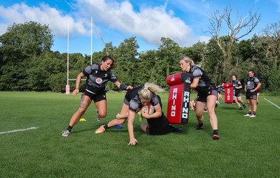 240823 - Wales Women Training session - The Wales Women’s team during training session