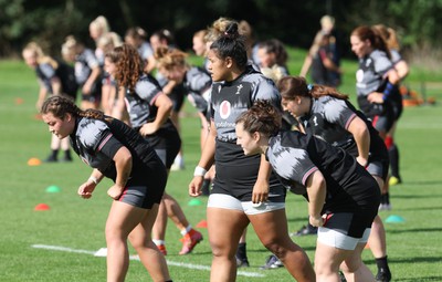 240823 - Wales Women Training session - The Wales Women’s team during training session