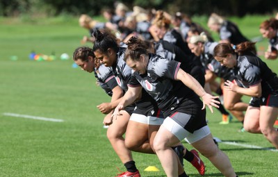 240823 - Wales Women Training session - The Wales Women’s team during training session