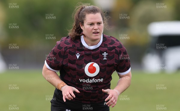 241023 - Wales Women Rugby Training Session - Abbey Constable during a training session ahead of their WXV1 match against New Zealand in Dunedin