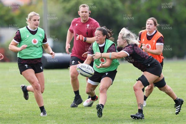 241023 - Wales Women Rugby Training Session - Megan Davies during a training session ahead of their WXV1 match against New Zealand in Dunedin
