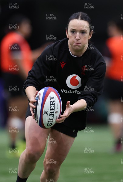 250324 - Wales Women Rugby Training Session  - Sian Jones during training session ahead of the Guinness Women’s 6 Nations match against England