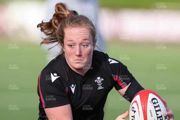 250923 - Wales Women Training Camp, North Wales - Abbie Fleming during a units training session at Stadium CSM in north Wales