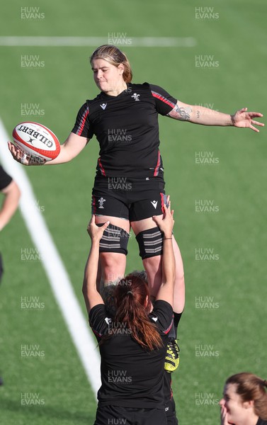 250923 - Wales Women Training Camp, North Wales - Bethan Lewis during a units training session at Stadium CSM in north Wales