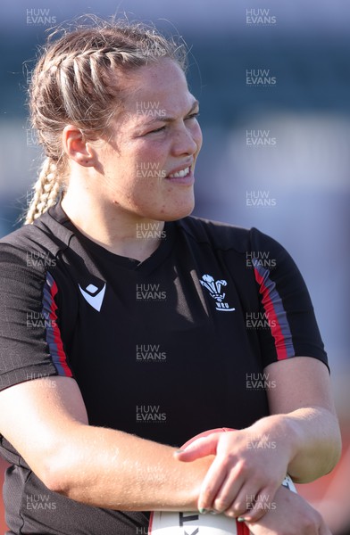 250923 - Wales Women Training Camp, North Wales - Kelsey Jones during a units training session at Stadium CSM in north Wales