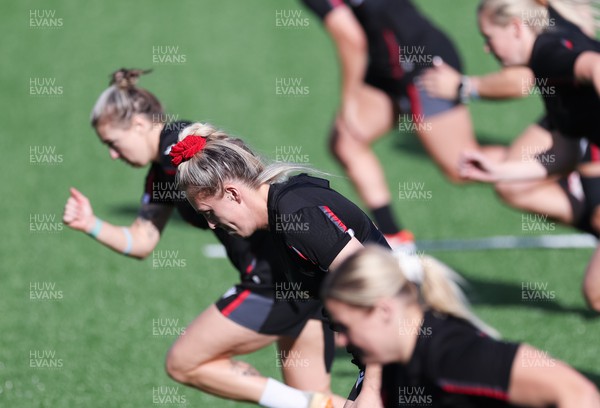250923 - Wales Women Training Camp, North Wales - The Wales Women take part in a training session during their squad camp ahead of the match against USA