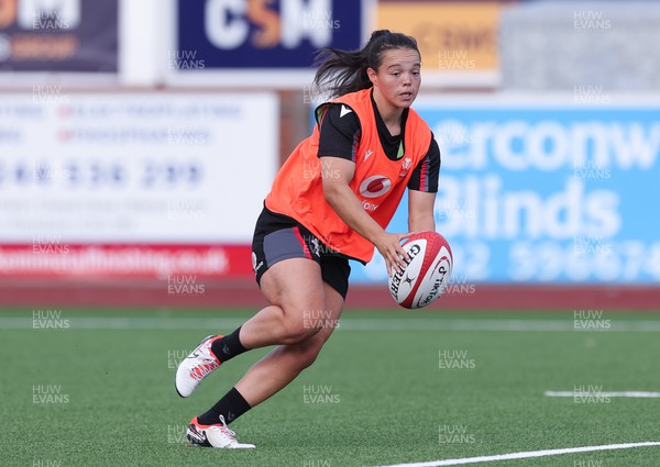 250923 - Wales Women Training Camp, North Wales - Megan Davies during a units training session at Stadium CSM in north Wales
